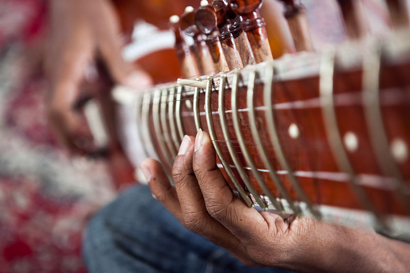 person playing guitar